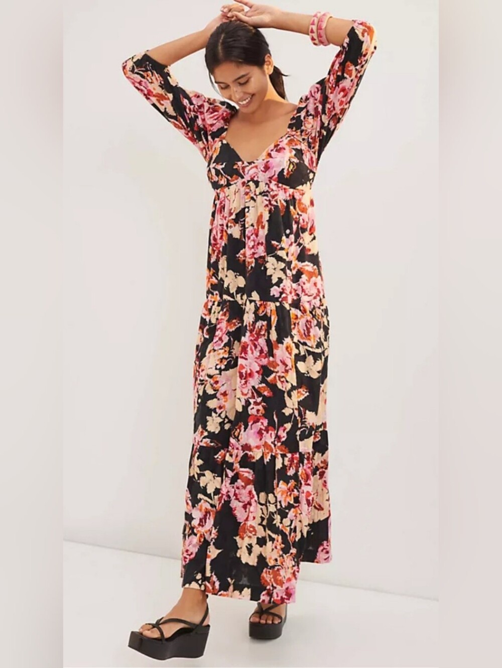 Anthropologie Blossom Maxi Dress
